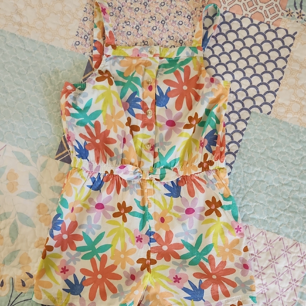 Floral Kids Romper